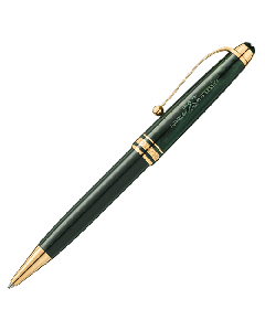 Montblanc's Meisterstück The Origin Collection Classique Green Ballpoint has engraving along the barrel.