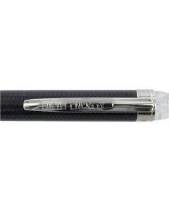Corporate clip engraving to a Montblanc Starwalker ballpoint pen.