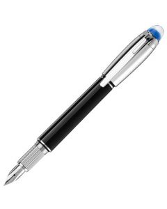 This is the Montblanc StarWalker Doué Black and Stainless Steel Fountain Pen.