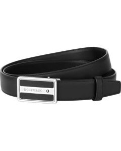 This is the Montblanc Business Line Rectangular Shiny Stainless Steel Plate Buckle Belt. 