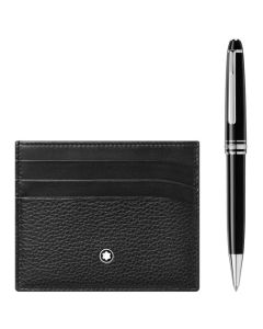 Montblanc's Meisterstück Classique Ballpoint Pen & Meisterstück Soft Grain Pocket Set.