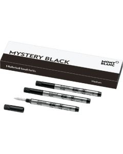 Montblanc pack of 3 mini black Rollerball refills only compatible with the Mozart Tribute rollerball.