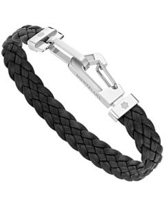 This Black Braided Wrap Me Bracelet has been designed by Montblanc. 