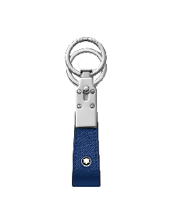 Sartorial Key Fob In Blue Saffiano Print Leather In Montblanc's Sartorial Collection.