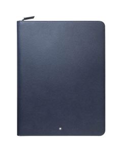 This Montblanc blue notepad is made from a sartorial print leather. 