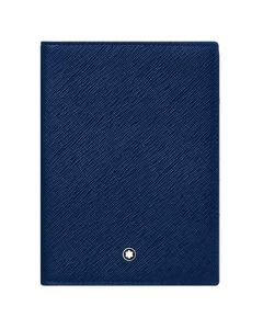 Montblanc blue leather passport holder is part of their Sartorial collection.