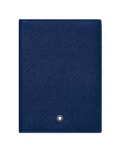 Montblanc blue leather passport holder is part of their Sartorial collection.