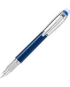This is the Montblanc Blue Planet StarWalker Doué Fountain Pen.
