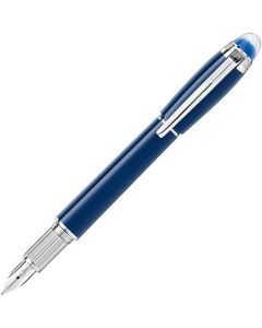 This is the Montblanc Blue Planet StarWalker Precious Resin Fountain Pen.