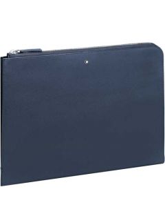 This Montblanc portfolio case is made from a indigo textured leather material.