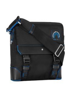 This is the Blue Spirit ECONYL® Envelope Bag designed by Montblanc. 