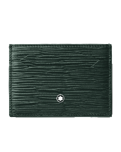 Meisterstück 4810 British Green 5CC Leather Card Holder By Montblanc