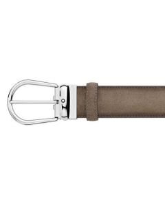The Montblanc brown ombre suede belt in the casual line.
