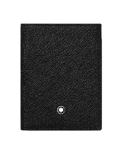 Sartorial Business Card Holder 4CC Black Saffiano Leather By Montblanc