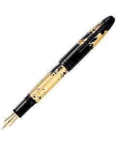 This is the Montblanc Meisterstück Solitaire Calligraphy Flex Nib Fountain Pen.