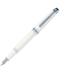 White Classique Meisterstück Glacier Fountain Pen designed by Montblanc.