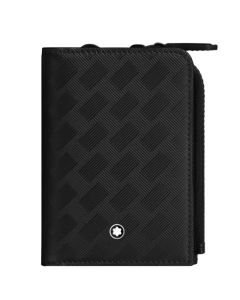 Black Extreme 3.0 3CC Card Holder with Zipped Pocket, designed by Montblanc. 