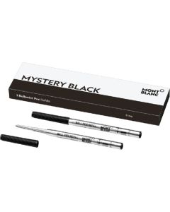 Montblanc single mystery black fine ballpoint refill.