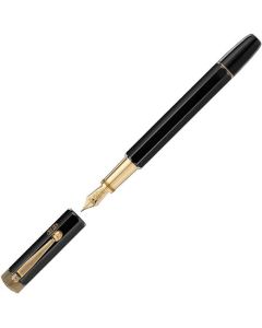 This is the Montblanc Heritage Egyptomania Black Fountain Pen.