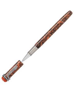 This is the Montblanc Heritage Rouge and Noir Serpent Marble Rollerball Pen.