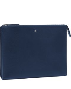 This Sartorial Indigo Clutch Pochette is designed by Montblanc. 