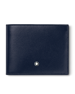 Montblanc Ink Blue Meisterstück 6CC Leather Wallet