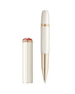 The Ivory Heritage Rouge et Noir 'Baby' Rollerball Pen was designed by Montblanc. 