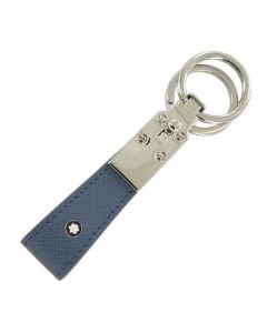 This Montblanc leather keyring comes with the star logo on the front.