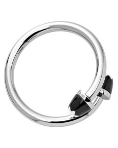 Meisterstück Round Stainless Steel Keyring