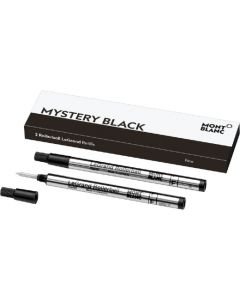 Pack of 2 Montblanc LeGrand black fine rollerball refills.