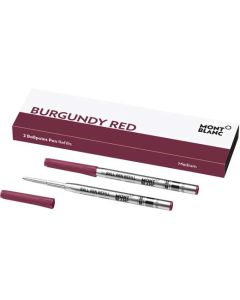 These are the Montblanc Burgundy Ballpoint Refills (M).