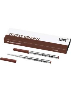 These are the Montblanc Toffee Brown Ballpoint Refills (M). 