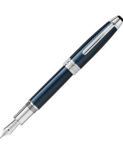 Meisterstück Solitaire blue hour fountain pen by Montblanc.