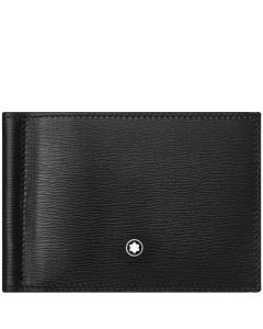 This Meisterstück 4810 Black 6CC Wallet with Money Clip has been designed by Montblanc. 