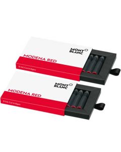 These are the Montblanc Modena Red Ink Cartridges.