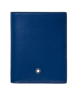 Meisterstück Blue 6CC Compact Wallet designed by Montblanc.