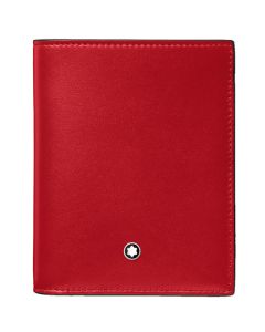 Meisterstück Red 6CC Compact Wallet designed by Montblanc.