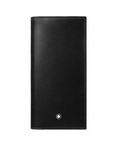 Meisterstück Black 15CC Long Wallet designed by Montblanc. 