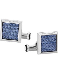 These are the Montblanc Meisterstück Blue Hour Square Cufflinks.