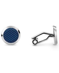 Meisterstück Glacier Cufflinks, designed by Montblanc. 