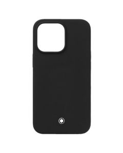 This Black Meisterstück Selection iPhone 14 Pro Case is designed by Montblanc. 