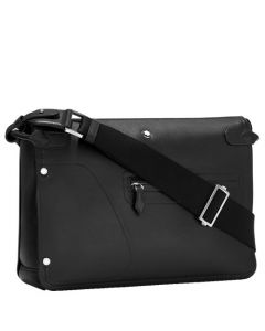 Meisterstück Selection Soft Black Messenger Bag designed by Montblanc. 