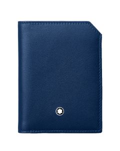 This Meisterstück Selection Soft Blue 4CC Mini Wallet is designed by Montblanc. 