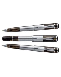 Montblanc's Writers Edition William Faulkner FP, BP & MP Set is made out of precious resin with ruthenium trims.