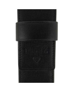 This Montblanc leather pen case has been embossed with a name and initials.