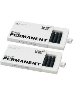 These are the Montblanc Permanent Black Ink Cartridges.