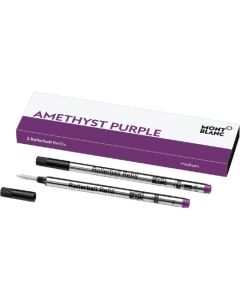 Montblanc pack of 2 classique amethyst purple rollerball refills.