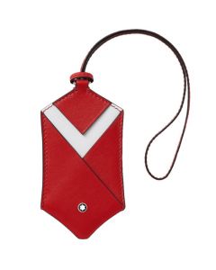 This Meisterstück Red Luggage Tag is designed by Montblanc. 