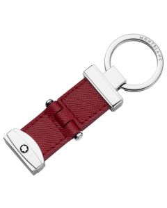 The Montblanc red textured leather keyring in the Sartorial collection.
