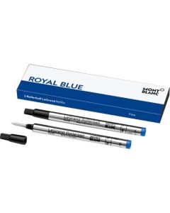 This pack of blue refills from Montblanc come in a Legrand Rollerball with fine nib.